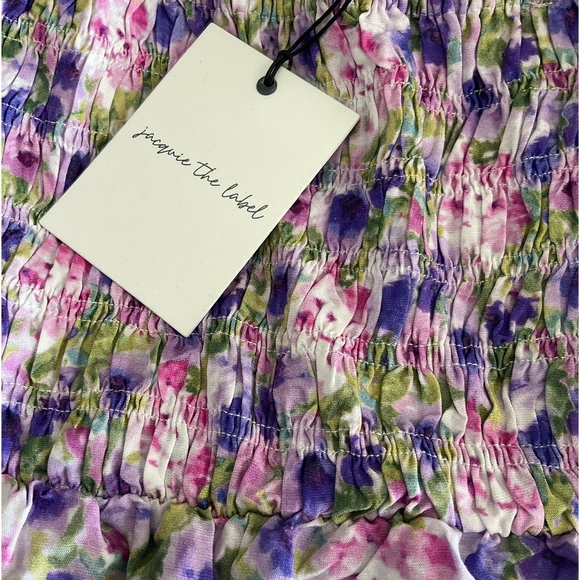 Jacquie The Label Lavender Floral Wide Leg Palazzo Jumpsuit - Picture 3 of 12